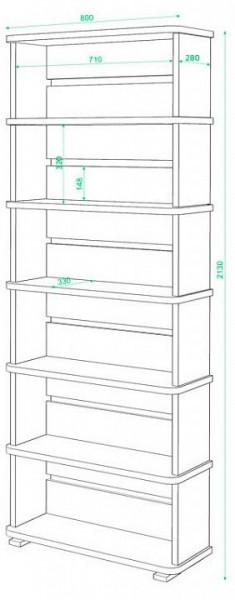 Стеллаж Домино СБ-25/6 в Шадринске - shadrinsk.mebel24.online | фото 2