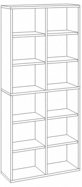 Стеллаж Домино СУ(ш2в2) в Шадринске - shadrinsk.mebel24.online | фото 3