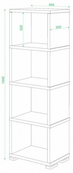 Стеллаж-колонка Домино СБ-15/4 в Шадринске - shadrinsk.mebel24.online | фото 2