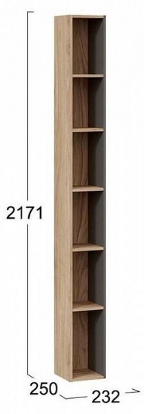 Стеллаж-колонка Порто ТД-393.07.25 в Шадринске - shadrinsk.mebel24.online | фото 3