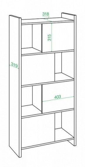 Стеллаж комбинированный Домино Лайт СТЛ-3В в Шадринске - shadrinsk.mebel24.online | фото 2