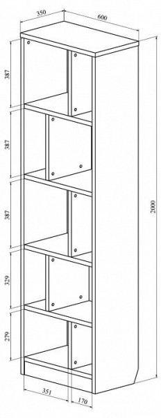 Стеллаж Виктория ВИ-06 в Шадринске - shadrinsk.mebel24.online | фото 3