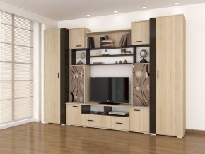 Стенка Оскар-18-1 дуб сонома-венге в Шадринске - shadrinsk.mebel24.online | фото