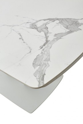 Стол ALATRI 120 GLOSS STATUARIO WHITE SOLID CERAMIC / WHITE, ®DISAUR в Шадринске - shadrinsk.mebel24.online | фото 10