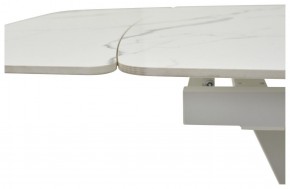 Стол ALATRI 120 GLOSS STATUARIO WHITE SOLID CERAMIC / WHITE, ®DISAUR в Шадринске - shadrinsk.mebel24.online | фото 3
