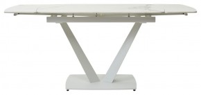 Стол ALATRI 120 GLOSS STATUARIO WHITE SOLID CERAMIC / WHITE, ®DISAUR в Шадринске - shadrinsk.mebel24.online | фото 4