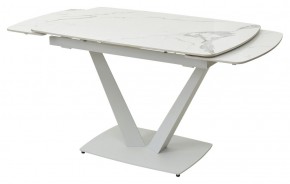 Стол ALATRI 120 GLOSS STATUARIO WHITE SOLID CERAMIC / WHITE, ®DISAUR в Шадринске - shadrinsk.mebel24.online | фото 8