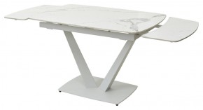 Стол ALATRI 120 GLOSS STATUARIO WHITE SOLID CERAMIC / WHITE, ®DISAUR в Шадринске - shadrinsk.mebel24.online | фото 9