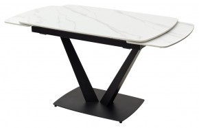 Стол ALATRI 120 MATT WHITE MARBLE SOLID CERAMIC / BLACK, ®DISAUR в Шадринске - shadrinsk.mebel24.online | фото 8