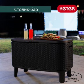 Стол Беви Бар (Bevy Bar Large Cool Bar), графит в Шадринске - shadrinsk.mebel24.online | фото 4