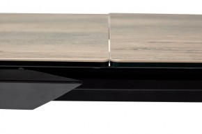 Стол CREMONA 140 KL-61 под дерево, итальянская керамика/ черный каркас, ®DISAUR в Шадринске - shadrinsk.mebel24.online | фото 6