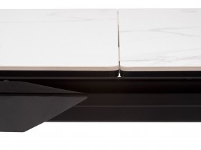 Стол CREMONA 140 MATTE STATUARIO Белый мрамор матовый, керамика/ черный каркас, ®DISAUR в Шадринске - shadrinsk.mebel24.online | фото 4