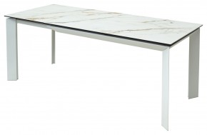 Стол CREMONA 160 KL-188 Контрастный мрамор / белый каркас, ®DISAUR в Шадринске - shadrinsk.mebel24.online | фото 3