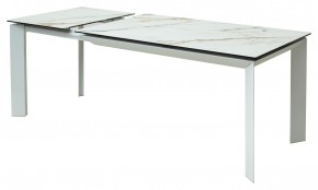 Стол CREMONA 160 KL-188 Контрастный мрамор / белый каркас, ®DISAUR в Шадринске - shadrinsk.mebel24.online | фото 6
