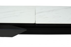 Стол CREMONA 160 KL-99 Белый мрамор матовый, итальянская керамика / черный каркас, ®DISAUR в Шадринске - shadrinsk.mebel24.online | фото 4