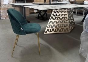 Стол ENNA 220 KL-188 Контрастный мрамор матовый, итальянская керамика/ каркас цвета шампань, ®DISAUR в Шадринске - shadrinsk.mebel24.online | фото 7