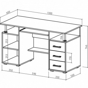 Стол компьютерный Амбер в Шадринске - shadrinsk.mebel24.online | фото 3