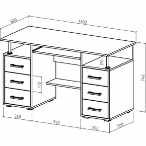 Стол компьютерный Амбер в Шадринске - shadrinsk.mebel24.online | фото 3