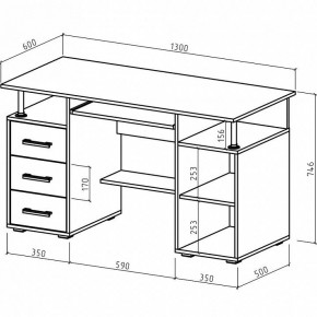 Стол компьютерный Амбер в Шадринске - shadrinsk.mebel24.online | фото 3