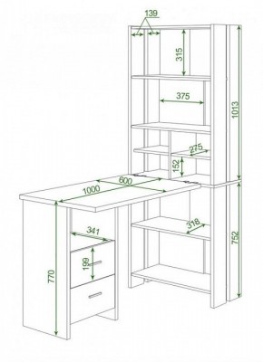 Стол компьютерный Домино Lite СТЛ-ОВ+С100Прям+ТЯЛ в Шадринске - shadrinsk.mebel24.online | фото 2