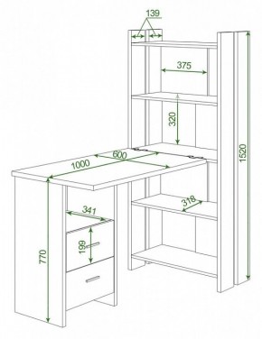 Стол компьютерный Домино Lite СТЛ-ОВ+С100Р в Шадринске - shadrinsk.mebel24.online | фото 2