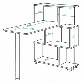 Стол компьютерный Домино нельсон СЛ-5-3СТ в Шадринске - shadrinsk.mebel24.online | фото 2