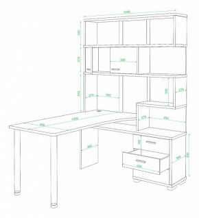 Стол компьютерный Домино нельсон СР-420-130 в Шадринске - shadrinsk.mebel24.online | фото 2