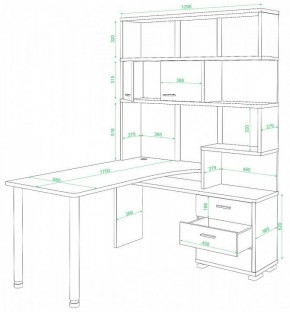 Стол компьютерный Домино нельсон СР-420/170 в Шадринске - shadrinsk.mebel24.online | фото 2