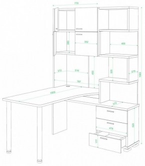 Стол компьютерный Домино нельсон СР-500М/190 в Шадринске - shadrinsk.mebel24.online | фото 2