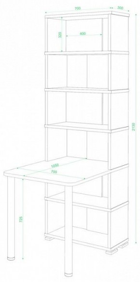 Стол компьютерный Домино СБ-10М/6 в Шадринске - shadrinsk.mebel24.online | фото 2