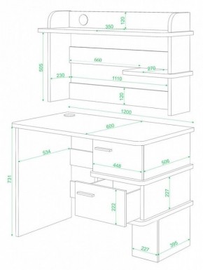 Стол компьютерный Домино СД-15 в Шадринске - shadrinsk.mebel24.online | фото 2