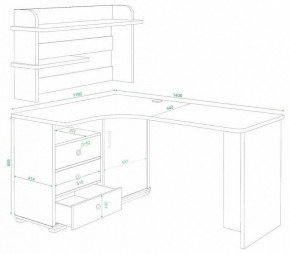 Стол компьютерный Домино СР-145 в Шадринске - shadrinsk.mebel24.online | фото 2