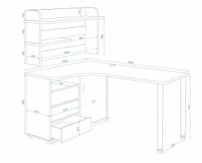 Стол компьютерный Домино СР-145М в Шадринске - shadrinsk.mebel24.online | фото 2