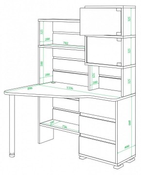 Стол компьютерный Домино СР-322 в Шадринске - shadrinsk.mebel24.online | фото 2