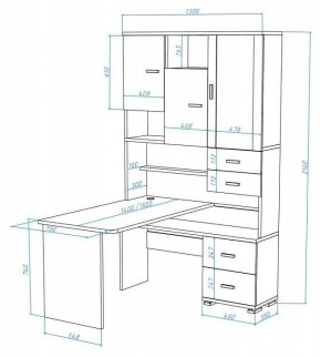 Стол компьютерный Домино СР-620/140 в Шадринске - shadrinsk.mebel24.online | фото 2