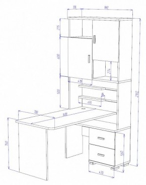 Стол компьютерный Домино СР-720/140 в Шадринске - shadrinsk.mebel24.online | фото 2