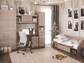 Стол компьютерный Симба Ясень шимо-Кофе с молоком в Шадринске - shadrinsk.mebel24.online | фото 4