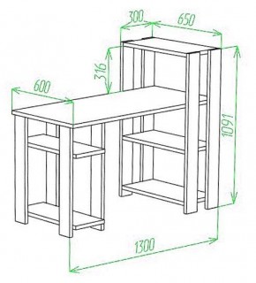 Стол компьютерный Slim СТН-110/130 в Шадринске - shadrinsk.mebel24.online | фото 2