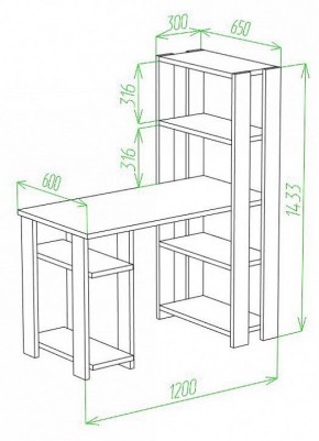 Стол компьютерный Slim СТН-145/120 в Шадринске - shadrinsk.mebel24.online | фото 2