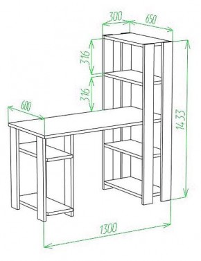 Стол компьютерный Slim СТН-145/130 в Шадринске - shadrinsk.mebel24.online | фото 3