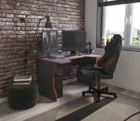 Стол компьютерный ВАРДИГ K1 120x82, антрацит/красный в Шадринске - shadrinsk.mebel24.online | фото 4