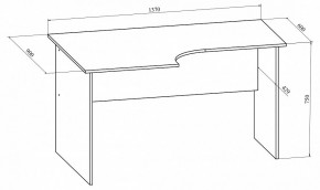 Стол офисный Офис ОФ-10 в Шадринске - shadrinsk.mebel24.online | фото 4