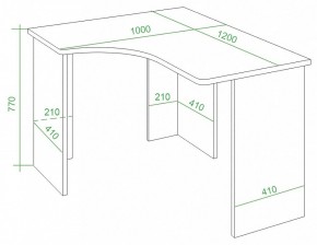 Стол письменный Домино Lite СКЛ-Угл120 в Шадринске - shadrinsk.mebel24.online | фото 4