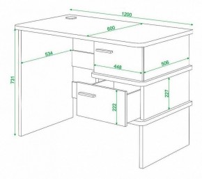 Стол письменный Домино нельсон СД-15С в Шадринске - shadrinsk.mebel24.online | фото 3