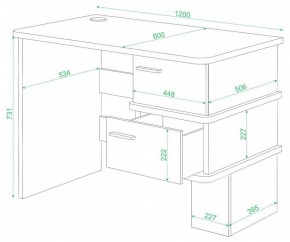 Стол письменный Домино СД-15 С в Шадринске - shadrinsk.mebel24.online | фото 2