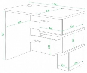 Стол письменный Домино СД-15 С в Шадринске - shadrinsk.mebel24.online | фото 3