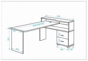 Стол письменный Домино СР-620/180 C в Шадринске - shadrinsk.mebel24.online | фото 2