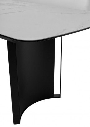 Стол RASMUS 160 TL-45 Белый мрамор, испанская керамика / черный каркас, ®DISAUR в Шадринске - shadrinsk.mebel24.online | фото 7