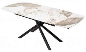 Стол RIVOLI 140 GLOSS LUXURY PANDORA SOLID CERAMIC / BLACK, ®DISAUR в Шадринске - shadrinsk.mebel24.online | фото 2