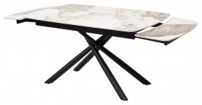 Стол RIVOLI 140 GLOSS LUXURY PANDORA SOLID CERAMIC / BLACK, ®DISAUR в Шадринске - shadrinsk.mebel24.online | фото 6